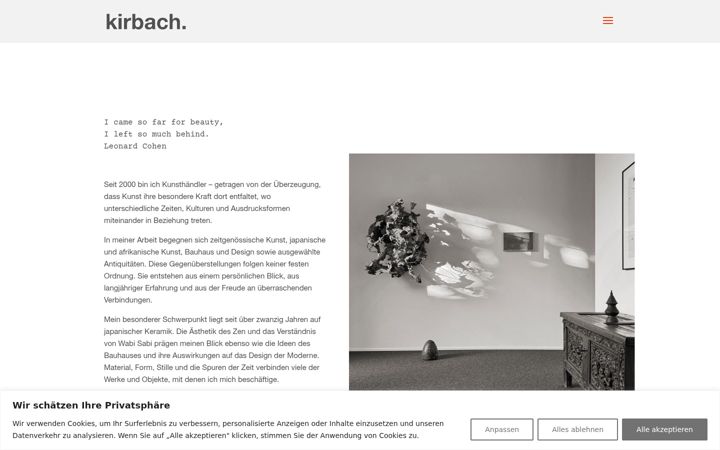 Screenshot of galerie-kirbach.de