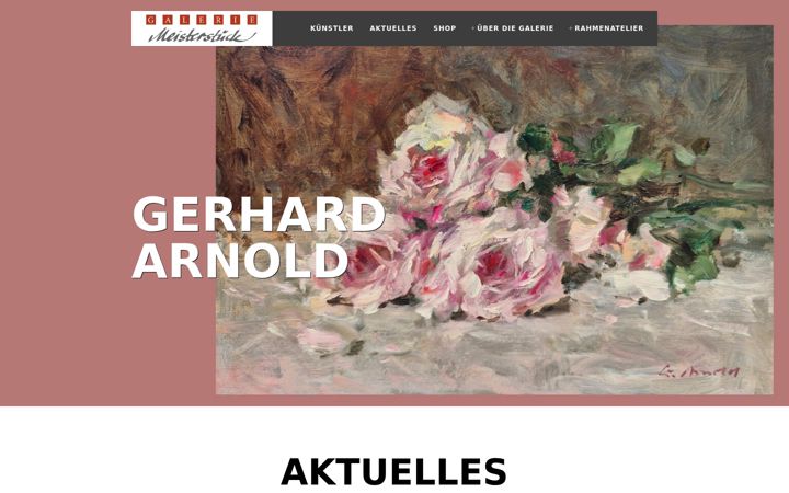Screenshot of galerie-meisterstueck.de