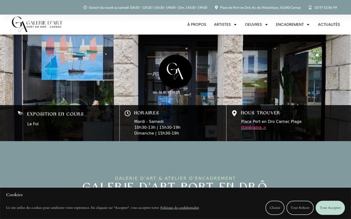 Screenshot of galerie-port-en-dro.com