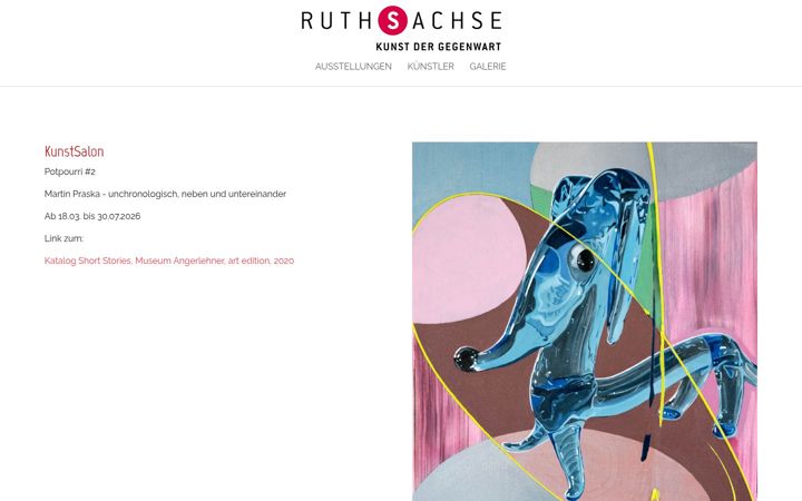 Screenshot of galerie-ruth-sachse.de