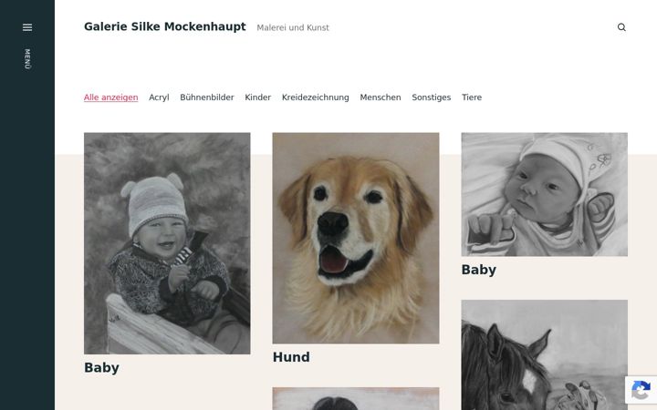 Screenshot of galerie-silke-mockenhaupt.de