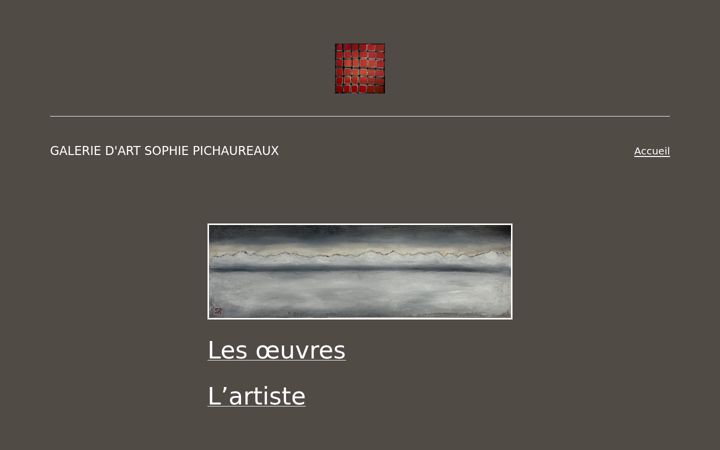 Screenshot of galerie-sophie-pichaureaux.ch