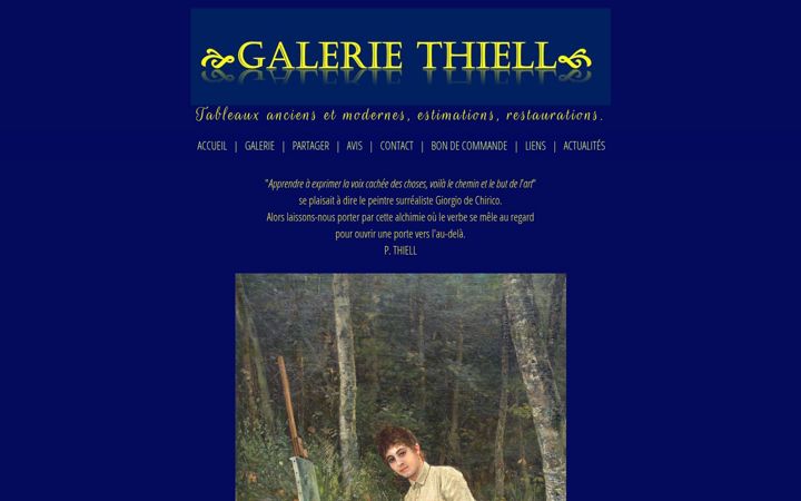 Screenshot of galerie-thiell.com