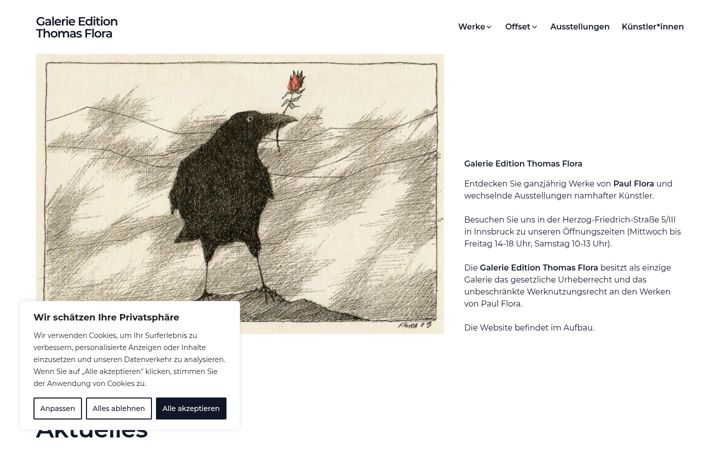 Screenshot of galerie-thomas-flora.at