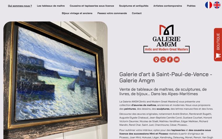 Screenshot of galerieamgm.com