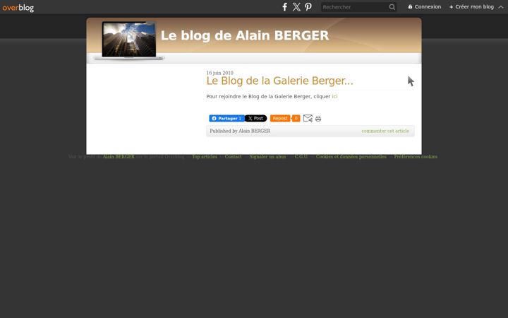 Screenshot of galerieberger.com