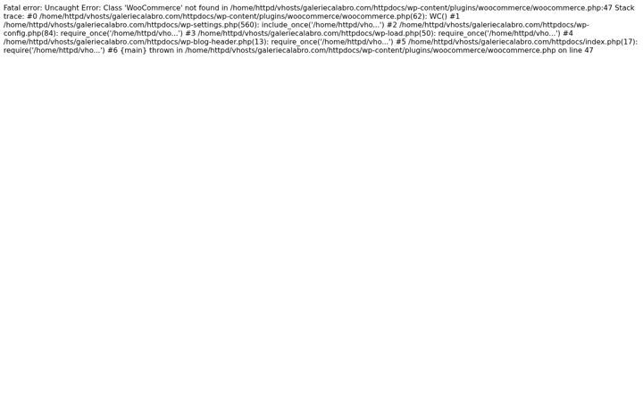 Screenshot of galeriecalabro.com