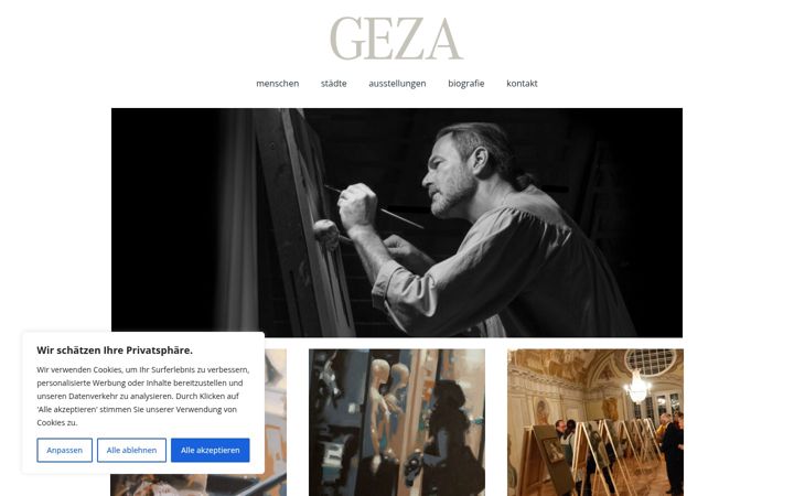 Screenshot of galeriegeza.com