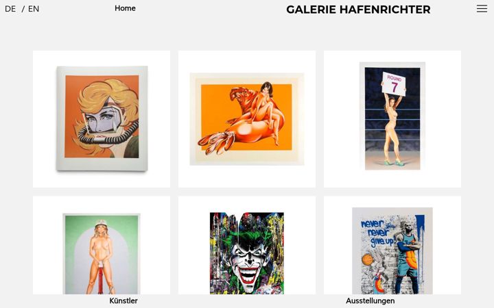 Screenshot of galeriehafenrichter.com
