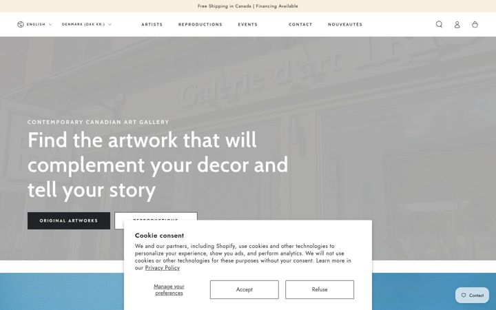 Screenshot of galerieiris.com