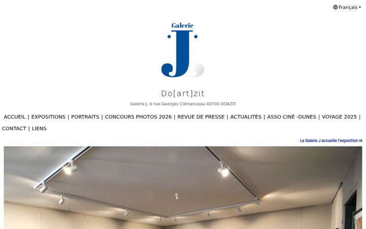 Screenshot of galeriej.fr