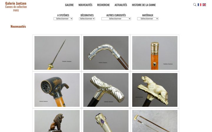 Screenshot of galeriejantzen.com