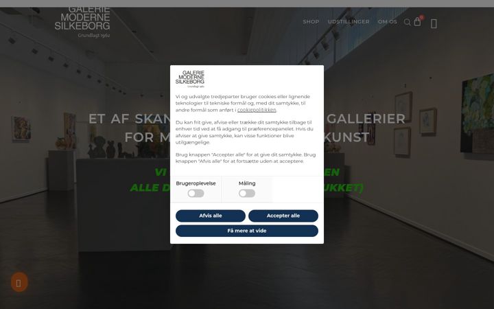 Screenshot of galeriemoderne.dk