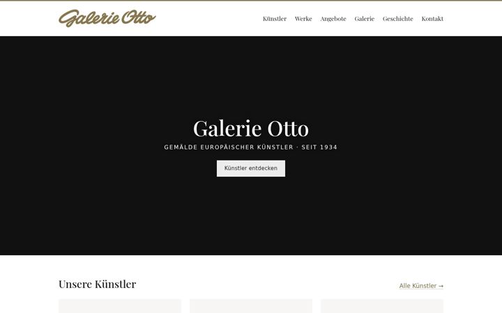 Screenshot of galerieotto.at