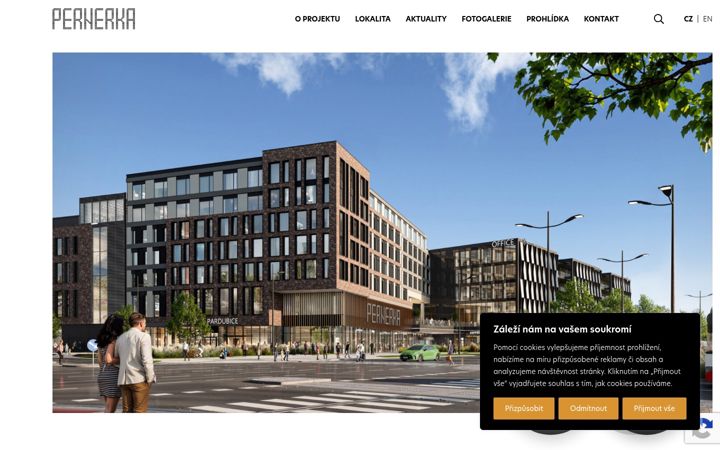 Screenshot of galeriepernerka.cz