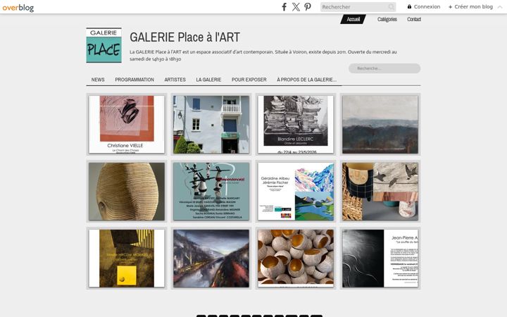 Screenshot of galerieplacealart.fr