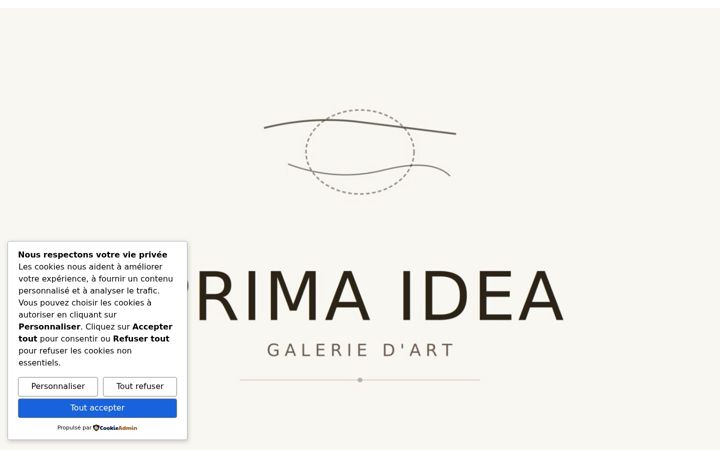 Screenshot of galerieprimaidea.com