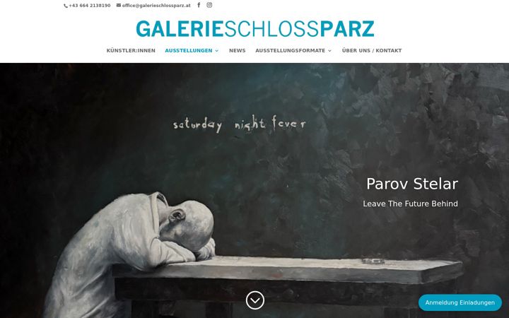 Screenshot of galerieschlossparz.at