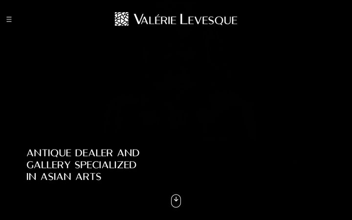 Screenshot of galerievalerielevesque.com