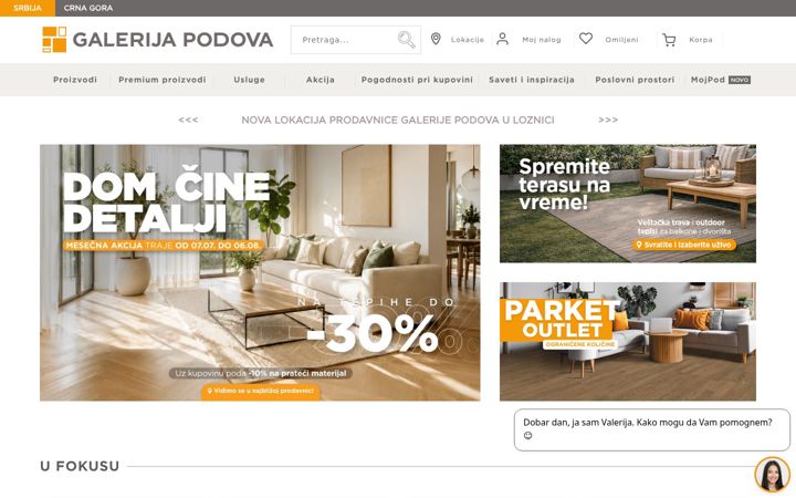 Screenshot of galerijapodova.com