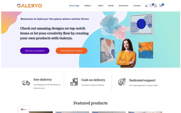 Screenshot of galeryo.com