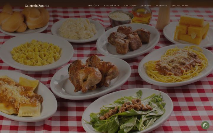 Screenshot of galeteriazanotto.com.br