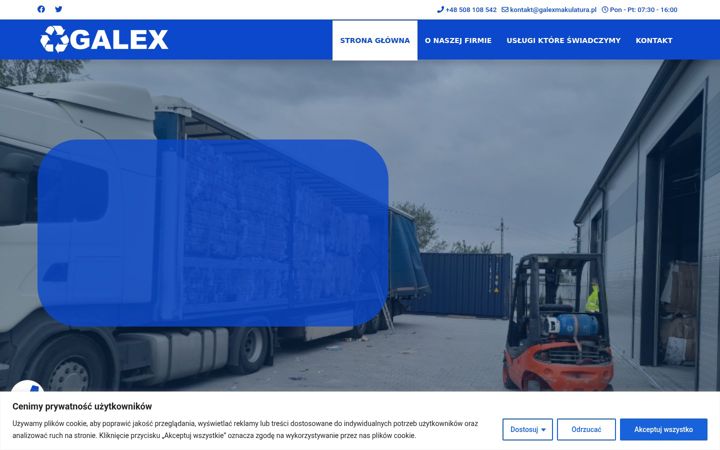Screenshot of galexmakulatura.pl