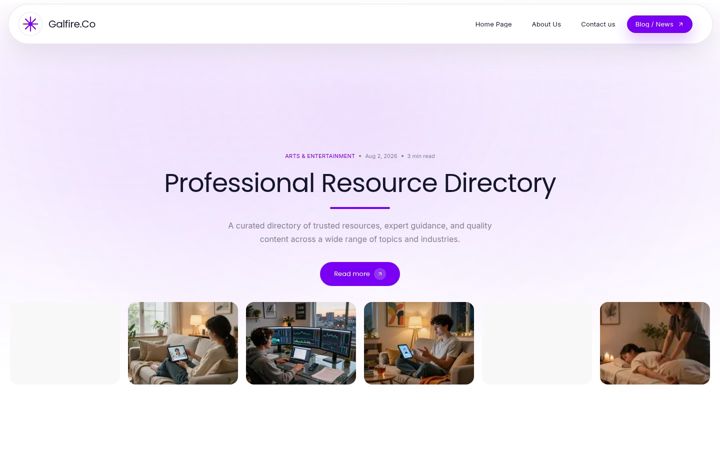 Screenshot of galfire.co.uk