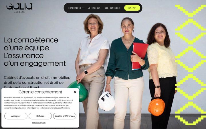 Screenshot of galia-avocat.fr