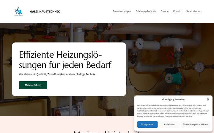 Screenshot of galichaustechnik.de