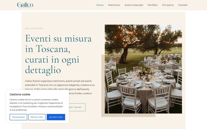 Screenshot of galicoeventi.it