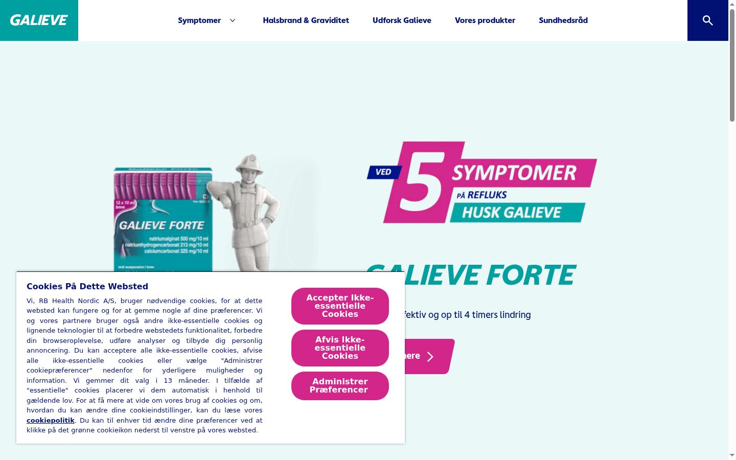 Screenshot του banner συγκατάθεσης που εμφανίστηκε πριν από οποιαδήποτε αλληλεπίδραση