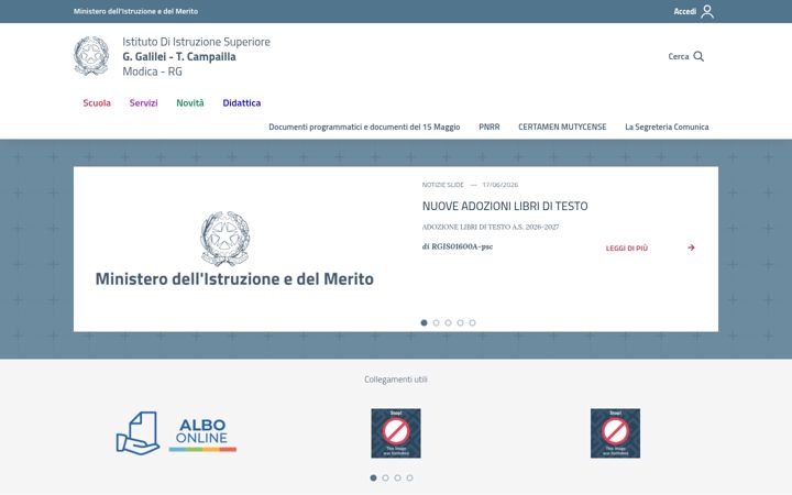 Screenshot of galileicampailla.it