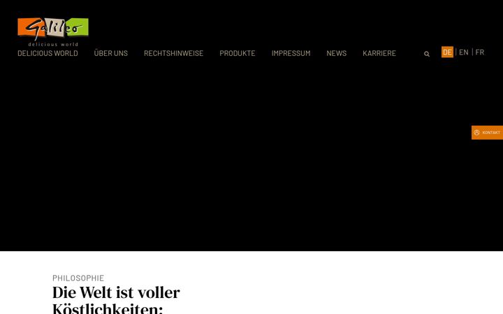 Screenshot of galileo-food.de