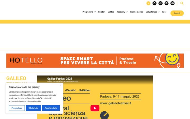 Screenshot of galileofestival.it