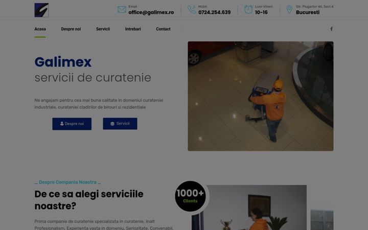 Screenshot of galimex.ro