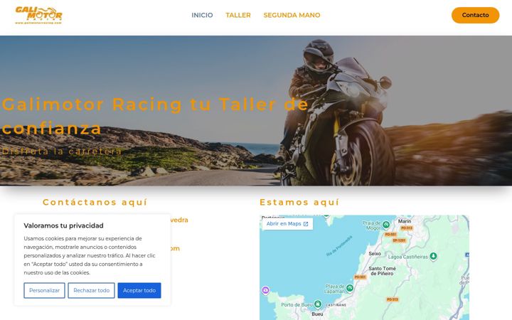 Screenshot of galimotorracing.com