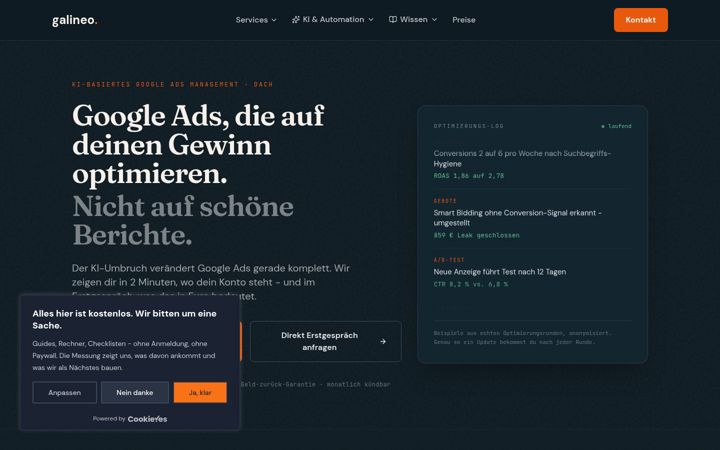 Screenshot of galineo.com