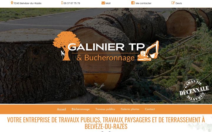 Screenshot of galinier11.fr