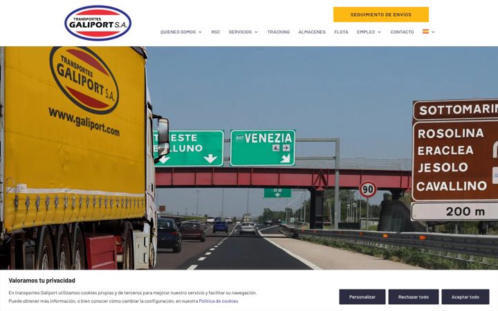 Screenshot of galiport.com