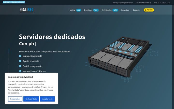 Screenshot of galirede.com