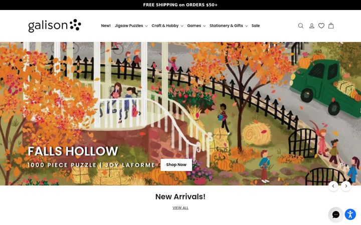 Screenshot of galison.com