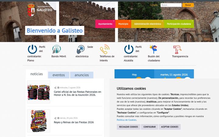 Screenshot of galisteo.es