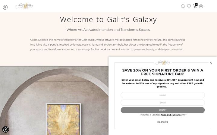 Screenshot of galitsgalaxy.com