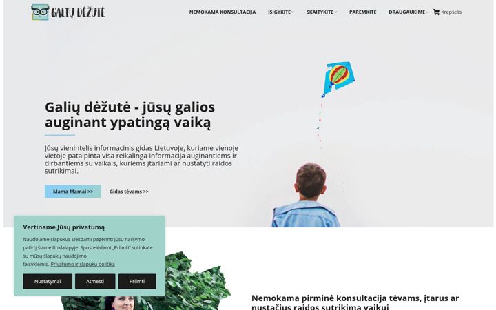 Screenshot of galiudezute.lt