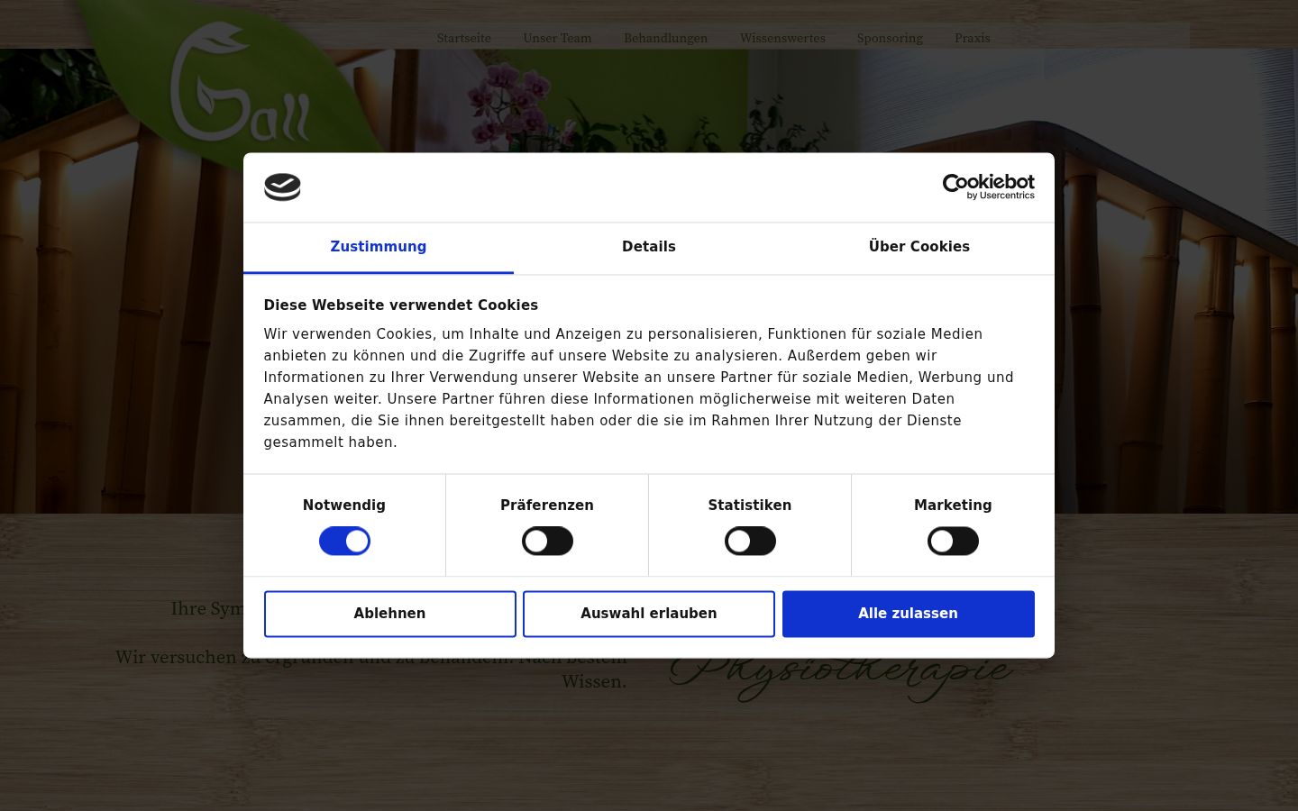 Capture d'écran de la bannière de consentement affichée avant toute interaction