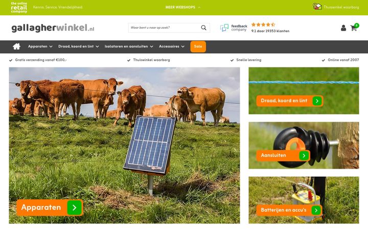 Screenshot of gallagherwinkel.nl