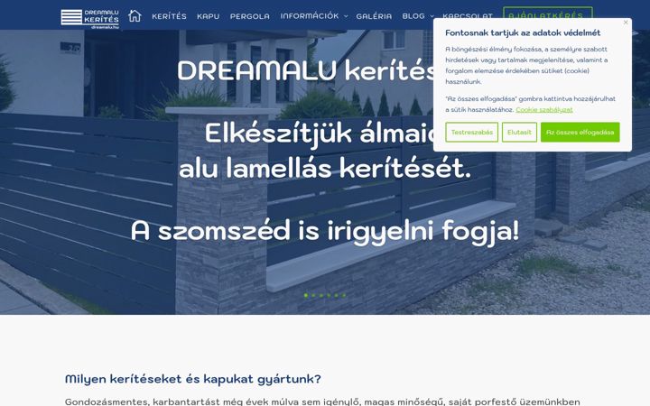 Screenshot of gallakerites.hu