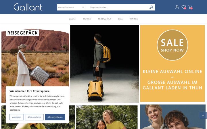 Screenshot of gallant.ch