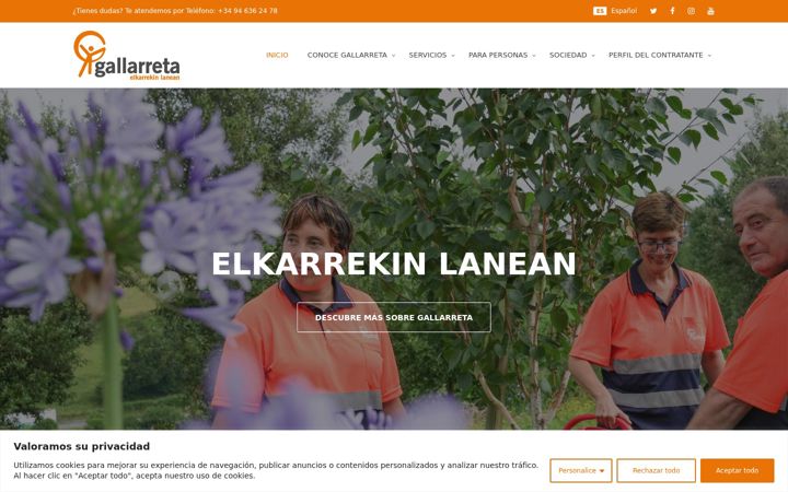 Screenshot of gallarreta.net